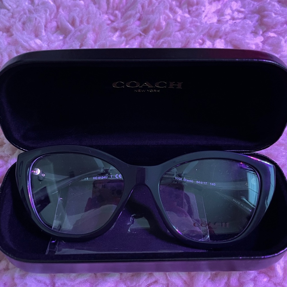 Black Coach Cat eye glasses